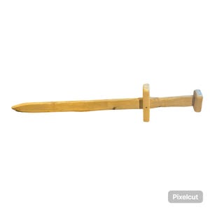 Custom Wooden Sword for Kids - Durable Toy for Play, LARP, or Cosplay