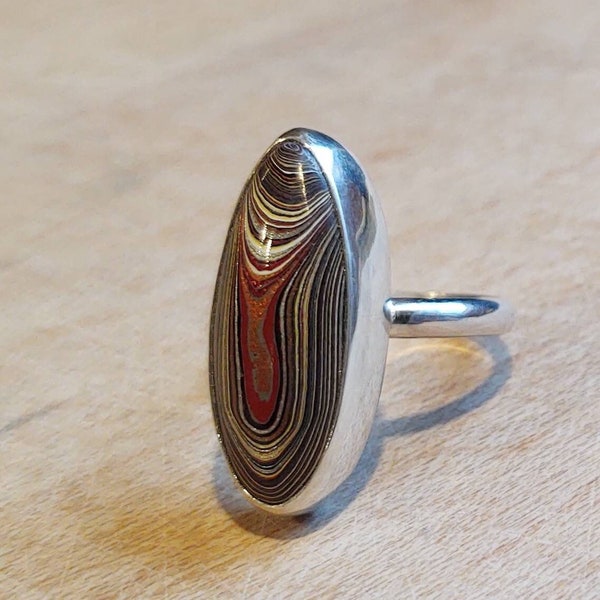 Vintage Corvette Fordite Ring - Choose Your Stone