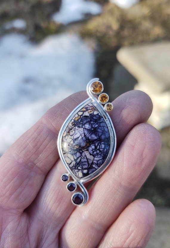 Rare Tiffany Stone Pendant