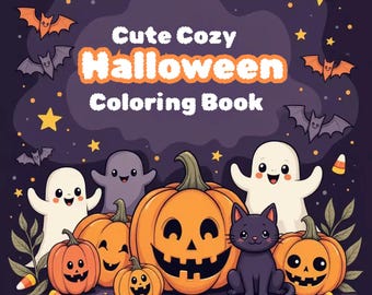 Halloween Coloring Book, Spooky Designs for Kids, Adults (PDF Download