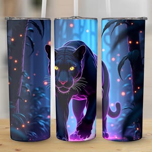 Black Panther Tumbler Design – Jungle Tumbler Wrap – Tumbler PNG – Commercial Use – Digital Download – Seamless Pattern – PNG Design – Timel