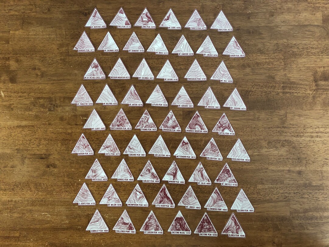 Sticker Layout 14 14er Sticker Bundle - Etsy