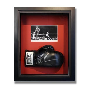 Boxing Glove Shadowbox Frame Display with Photo Opening