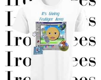 Its Giving Frutiger Aero Aesthetic Y2K T-Shirt | Webcore Cybercore MS Paint Windows XP Slaying Smiley Clownfish | Crop Top Sweatshirt Hoodie