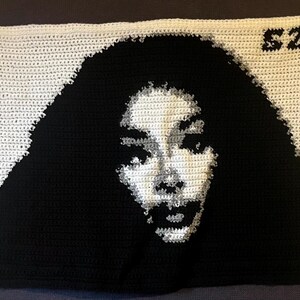 SZA かぎ針編みタペストリー