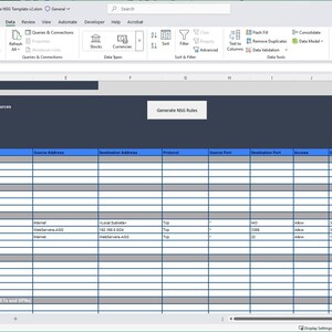 Azure NSG Excel-mall