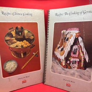 Vintage Time Life &quot;Foods of the World&quot; Cookbook Set - Chinese & German Cuisine (1960s)