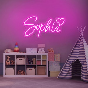 Custom Neon Sign Led Name, Light for Kids Name Custom Signs Teenage, Gift Led Neon Sign for Wall Decor Bedroom, Decor Personalized.