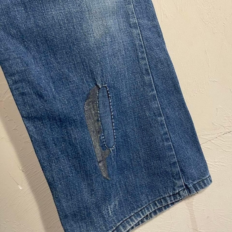 Pantalones vaqueros acampanados de mezclilla Wrangler para mujer, estilo vintage de los años 60, fabricados en EE. UU., talla 30x25, 16 imagen 5