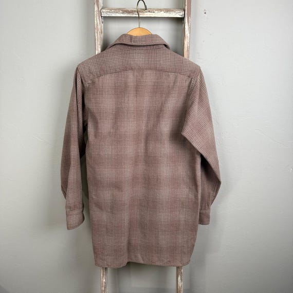 Vintage 50s Woolrich Wool Button Longsleeve Flann… - image 4