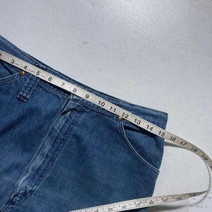 Pantalones vaqueros acampanados de mezclilla Wrangler para mujer, estilo vintage de los años 60, fabricados en EE. UU., talla 30x25, 16 imagen 7