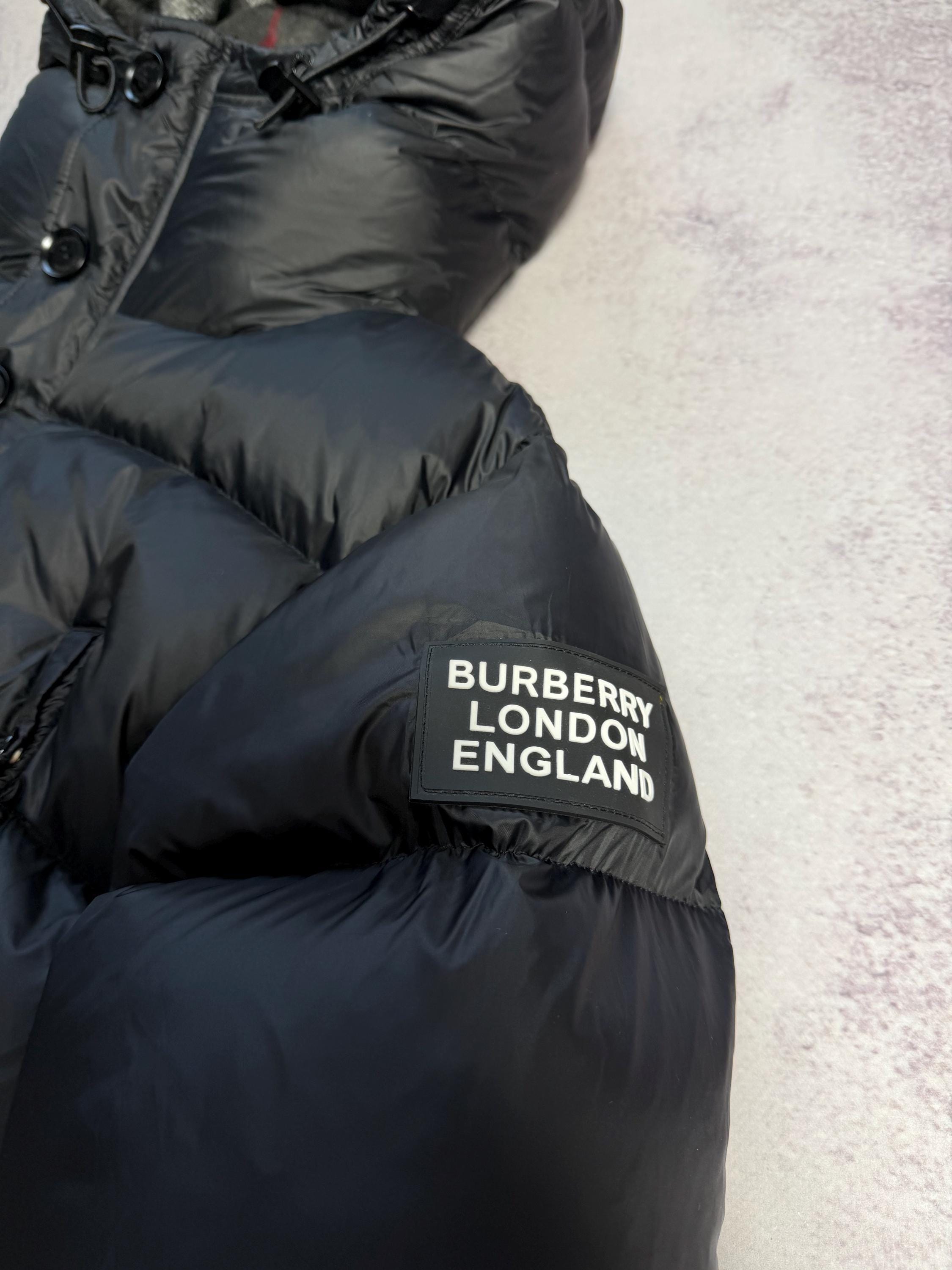 RRP 1390 Burberry London England Lockwell Puffer Long Down Jacket