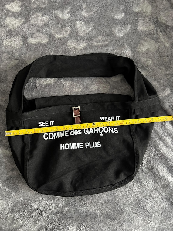 Винтажная сумка-мессенджер Comme Des Garçons Homme Plus из черной