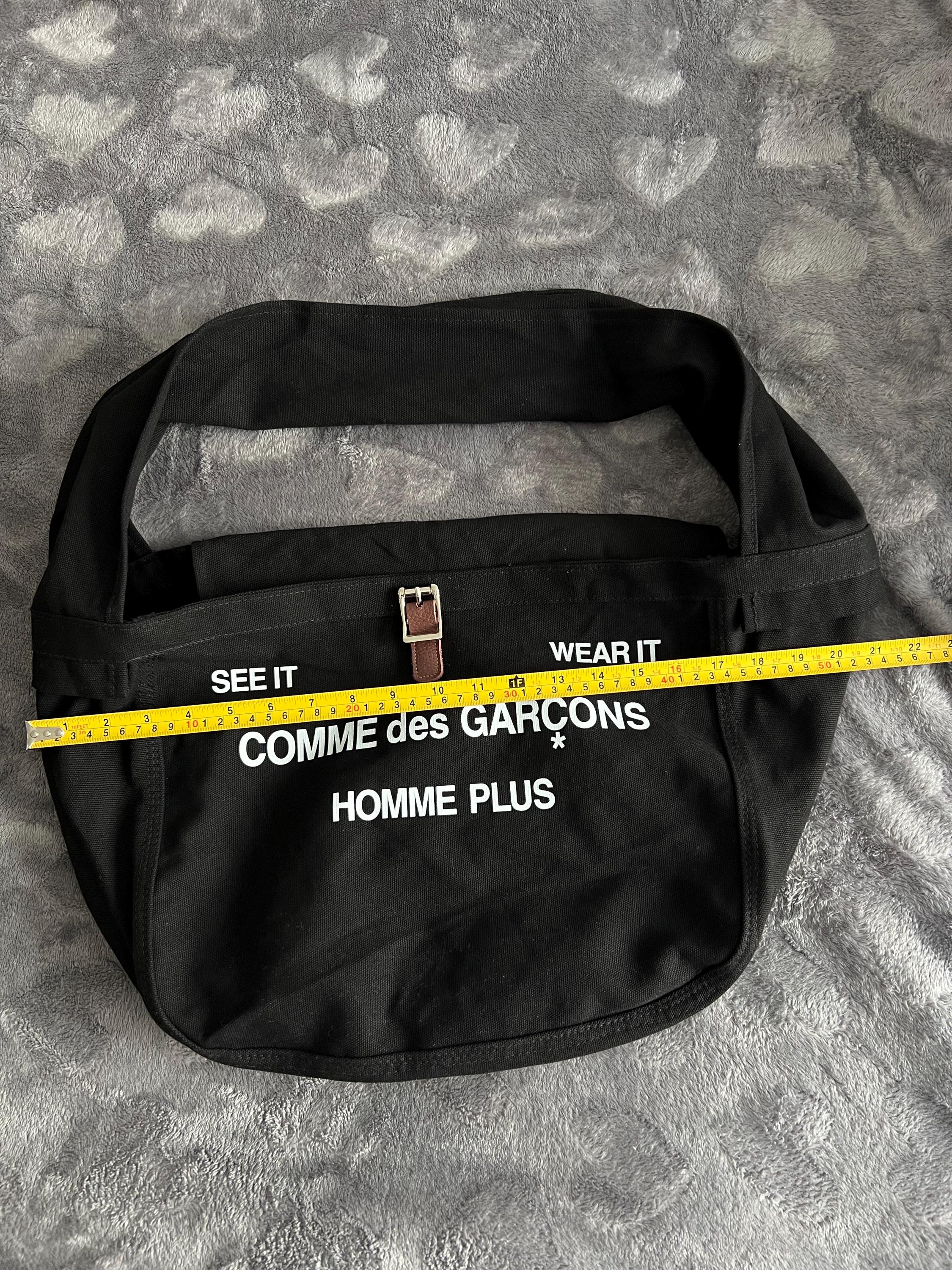 Винтажная сумка-мессенджер Comme Des Garçons Homme Plus из черной