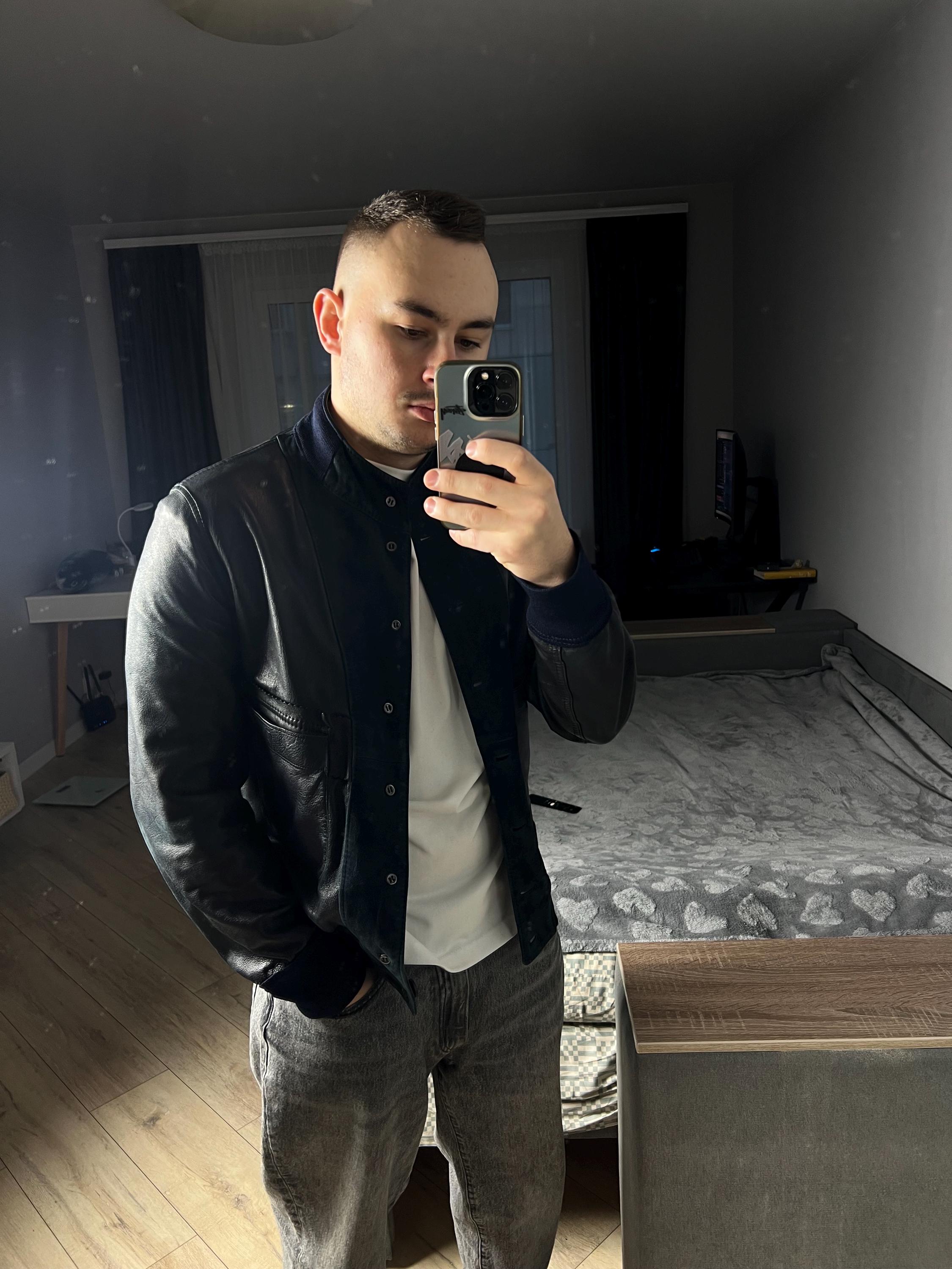 Zilli leather jacket - Etsy 日本