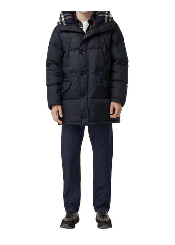 RRP 1390 Burberry London England Lockwell Puffer Long Down Jacket