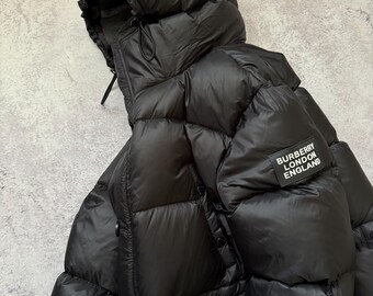 RRP 1390 Burberry London England Lockwell Puffer Long Down Jacket