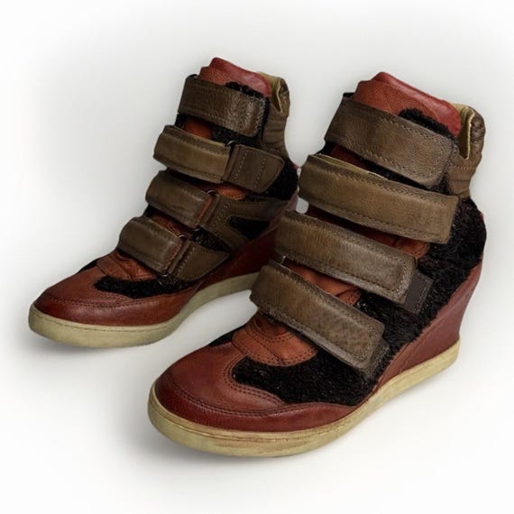 Vintage Airstep A.S.98 Wedge Sneakers Leather High Top EU 36 US 6 Isabel Marant