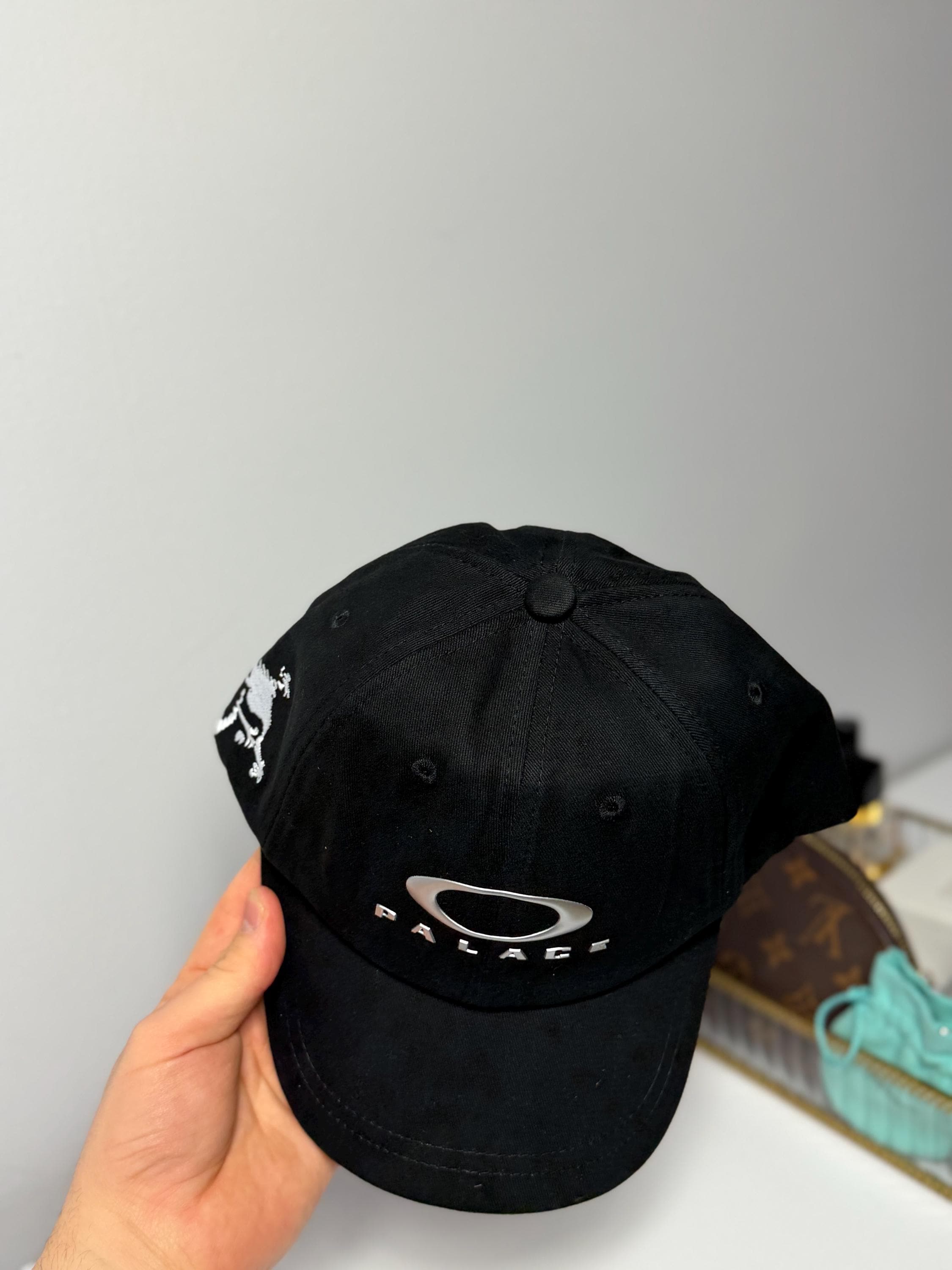 Palace X Oakley 6 Panel Cap Black OSFM Adjustable Skateboards Hat