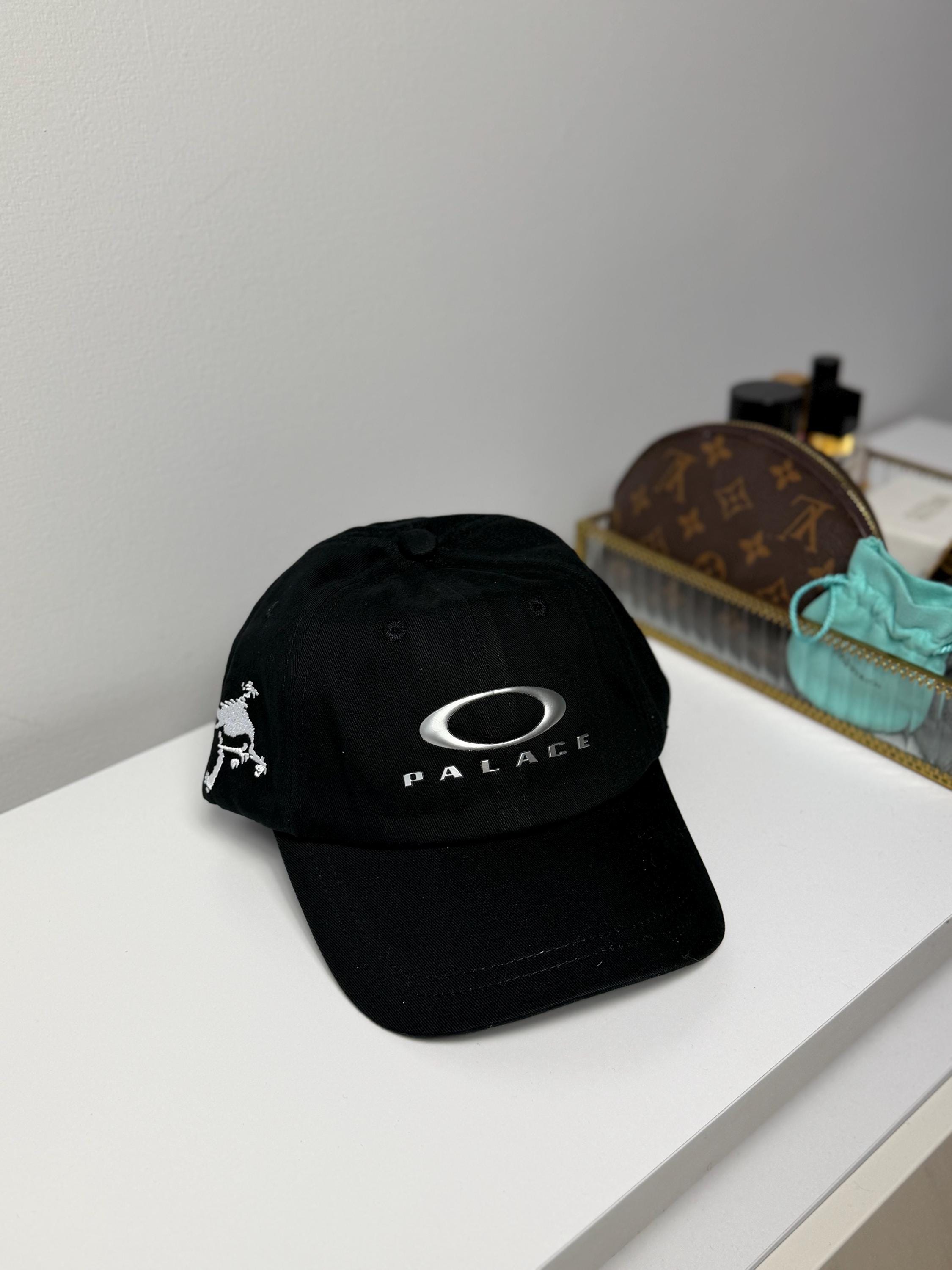 Palace X Oakley 6 Panel Cap Black OSFM Adjustable Skateboards Hat