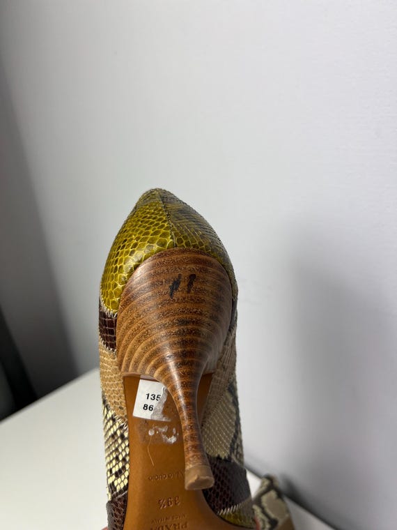 Vintage Prada Python Leather Pumps Heels EU 39.5 … - image 10