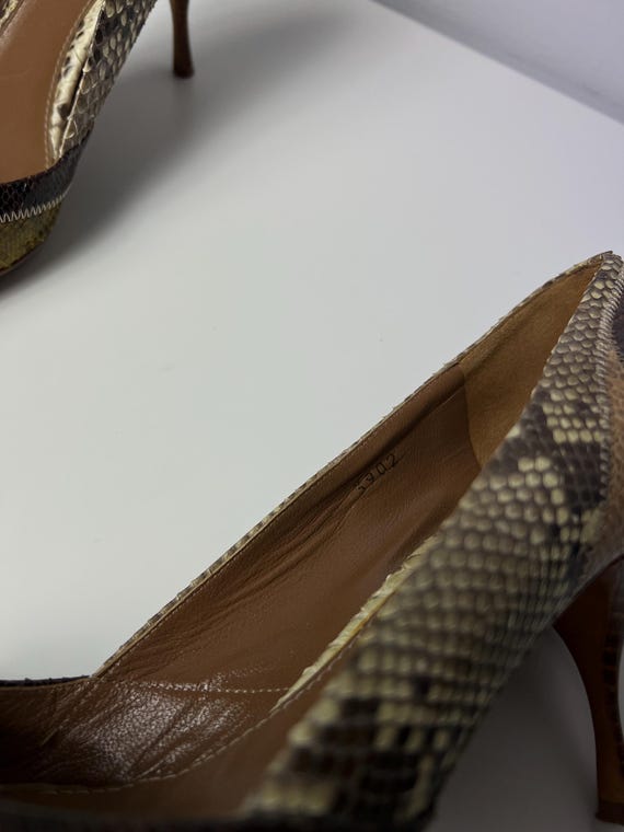 Vintage Prada Python Leather Pumps Heels EU 39.5 … - image 15