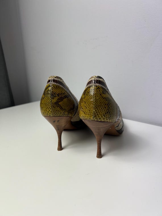 Vintage Prada Python Leather Pumps Heels EU 39.5 … - image 9