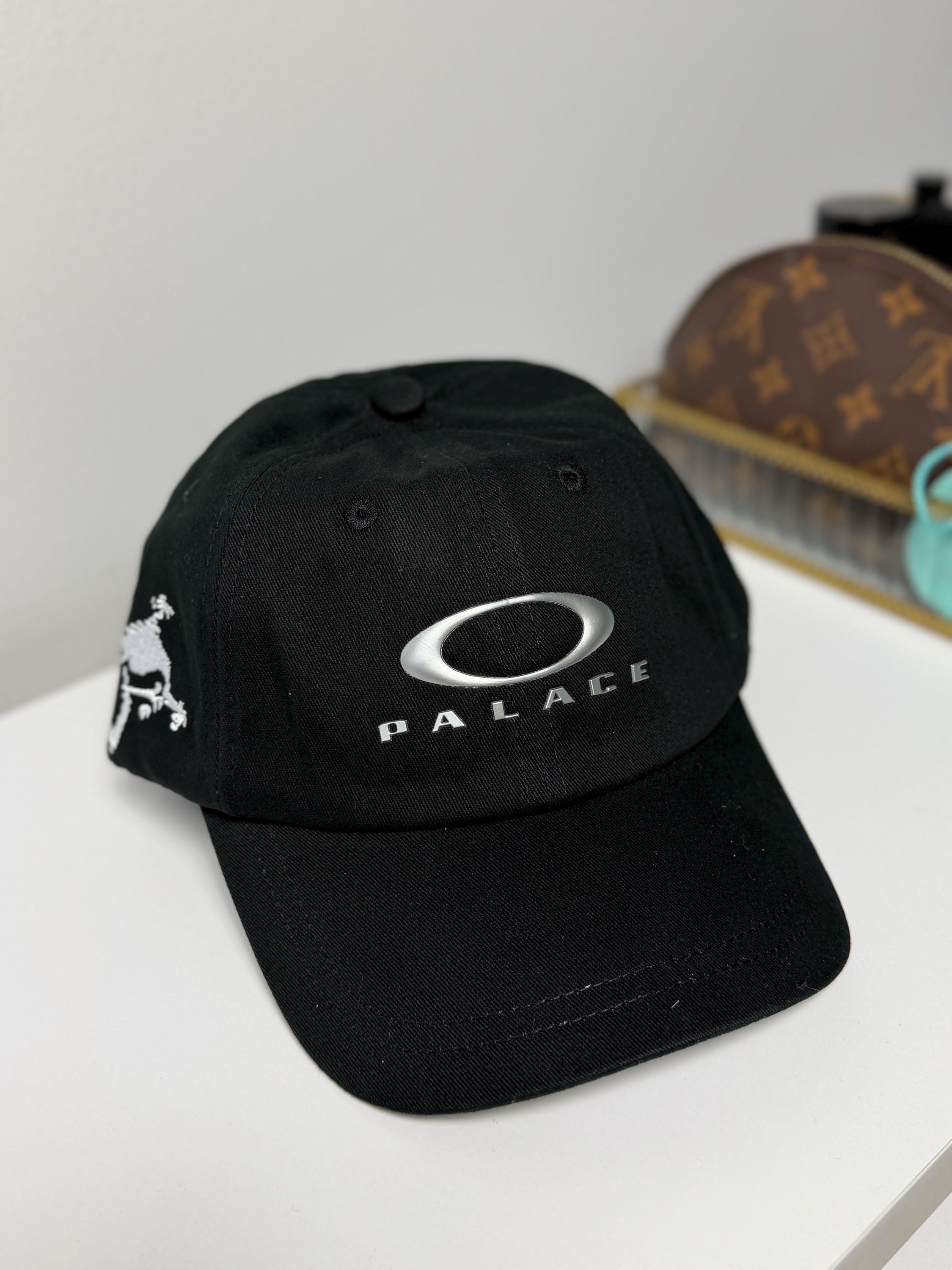 Palace X Oakley 6 Panel Cap Black OSFM Adjustable Skateboards Hat