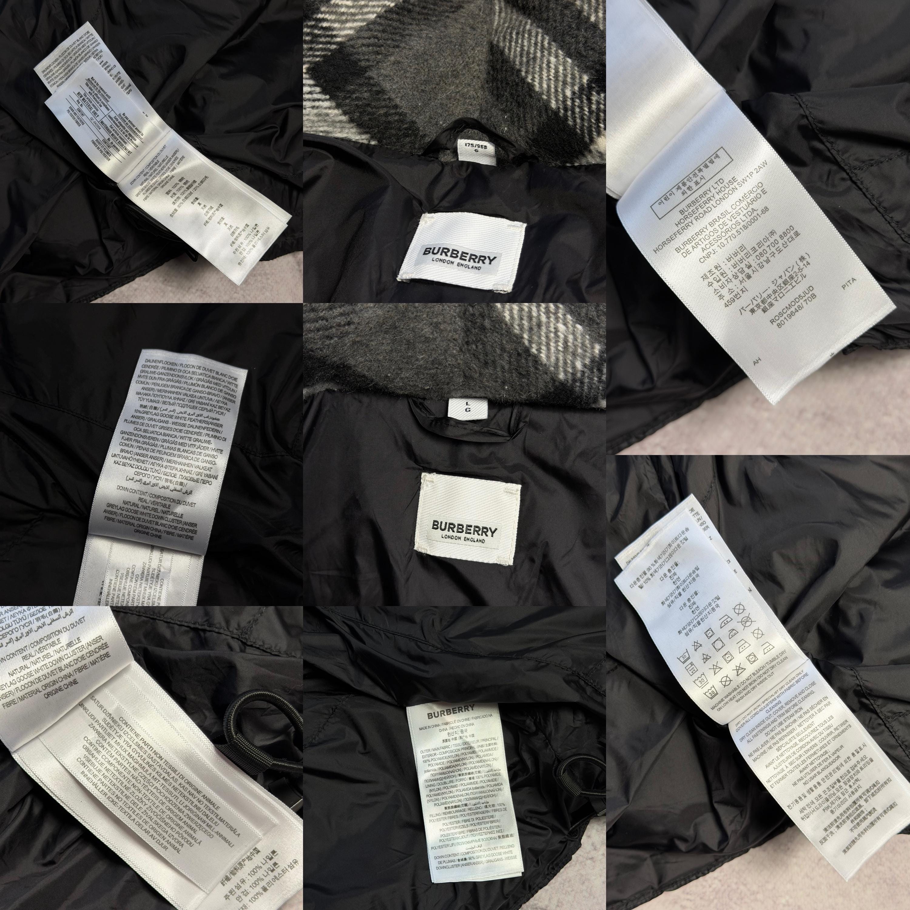 RRP 1390 Burberry London England Lockwell Puffer Long Down Jacket