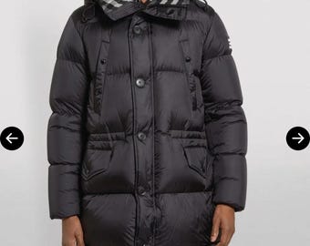RRP 1390 Burberry London England Lockwell Puffer Long Down Jacket