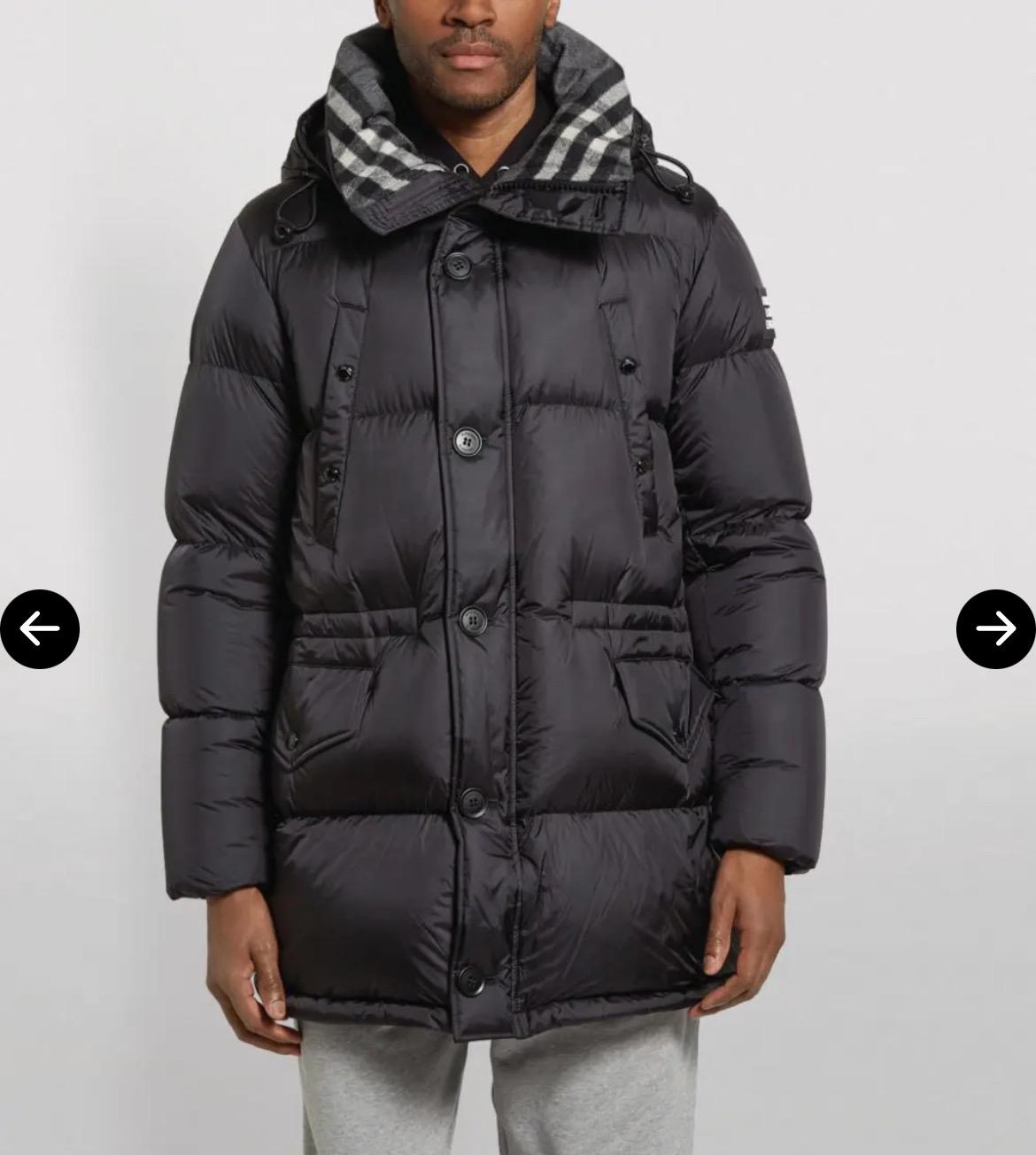 RRP 1390 Burberry London England Lockwell Puffer Long Down Jacket