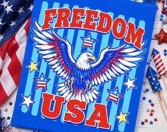 Freedom USA PNG, 250 Years Png, 1776 2026 America 250 Png, Patriotic Eagle Png, USA Flag Sublimation Design, 4th of July Shirt png