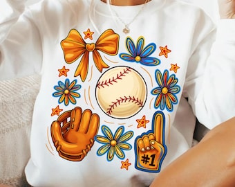Baseball PNG für Frauen | Niedliche Baseball Clipart | Sport Mom Sublimationsentwurf | Digitaler Download für Shirts & Geschenke