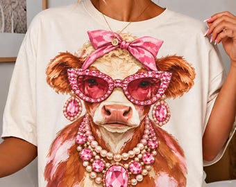Western Glam Hereford PNG | Alltagsdesigns | Western-Designs | Strass-Cowgirl | Cowboy-Grafiken | Kuhliebhaber PNG