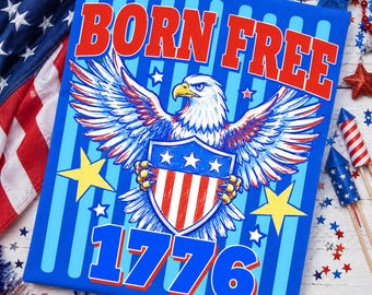 Aquila 4 luglio PNG, Nato libero 1776 PNG, America 1776 PNG, Aquila del 4 luglio PNG, Giorno dell'Indipendenza PNG, Aquila patriottica preppy PNG