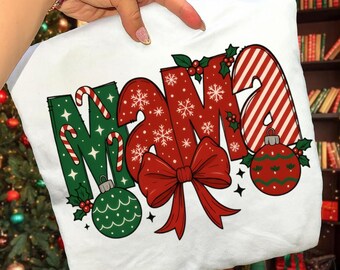 Christmas Mama PNG | Holiday Coquette Mama PNG | Festive Christmas Bow PNG | Merry Mama Sublimation | Christmas Png | Instant Download