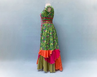 green emerald velvet dress Custom Jellyfish Gown - Made to Order