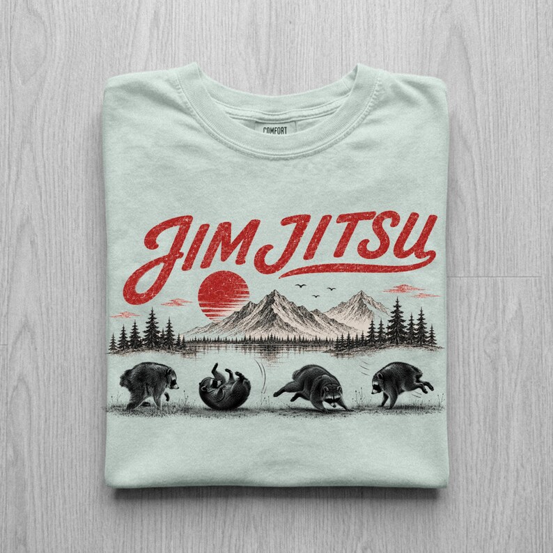 Jimothy Shirt, Jim Jitsu Shirt, Viral Seattle Raccoon Tee, Trendy Raccoon Meme Shirt, Jimothy racoon tee, oversize, famous Seattle raccoon image 5