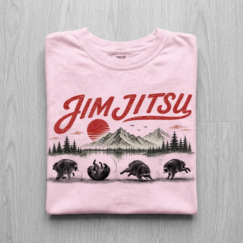 Jimothy Shirt, Jim Jitsu Shirt, Viral Seattle Raccoon Tee, Trendy Raccoon Meme Shirt, Jimothy racoon tee, oversize, famous Seattle raccoon Blossom