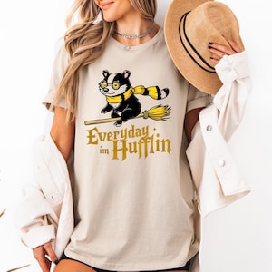 Everyday I&#39;m Hufflin Shirt, Badger House, Wizard School, Badger Mascot, House Pride, Wizard Gift, Badger, Wizarding World, Hufflin,Halloween