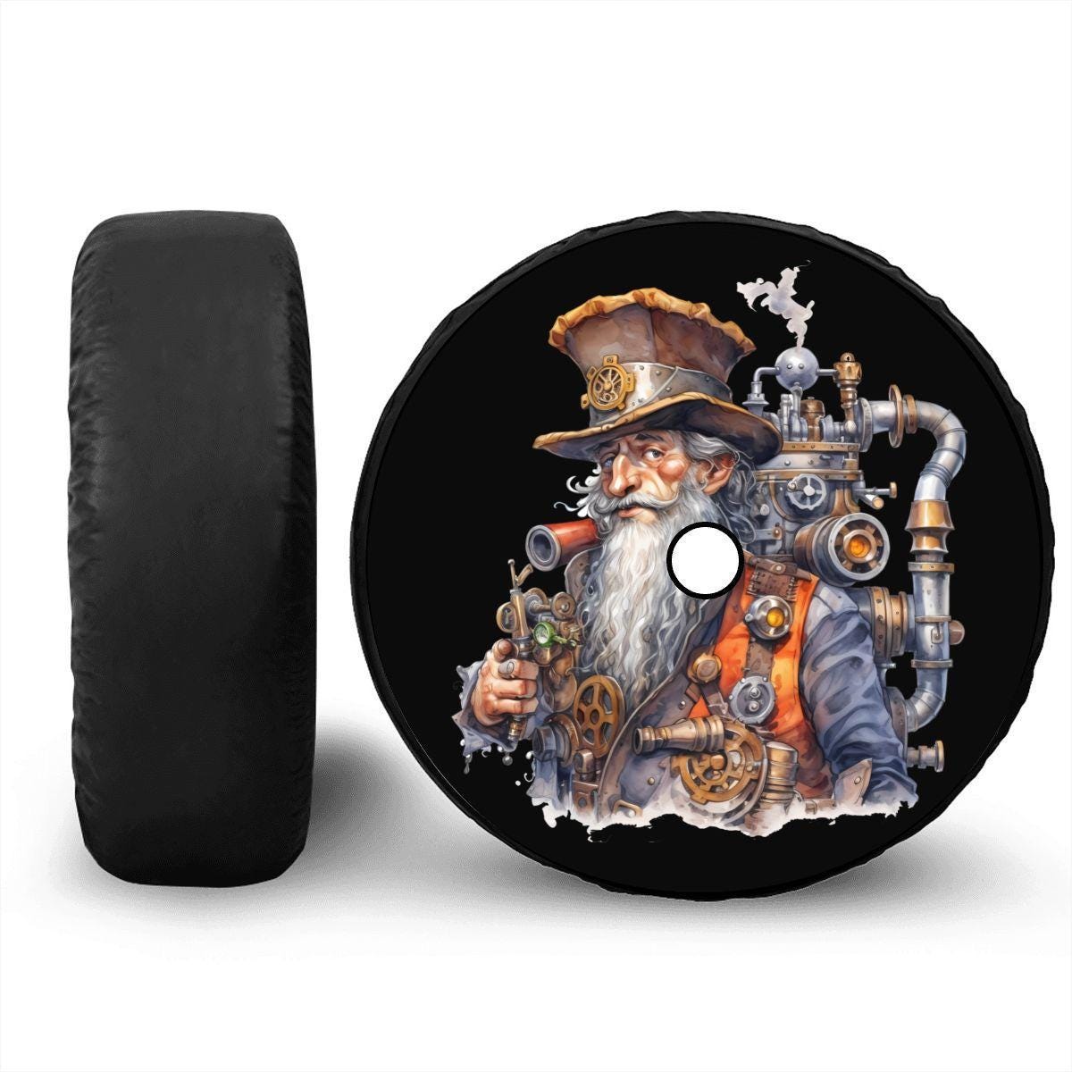 NEW SPARE TIRE COVER 26.5-28.5 15R Pirate Skull & Crosswords MS1007G