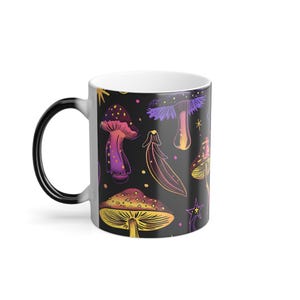 Color Morphing Mushroom Mug, 11oz | Magical Mushroom Coffee Cup, Psychedelic Drinkware, Gift for Mushroom Lovers, Nighttime Vibes, [...]