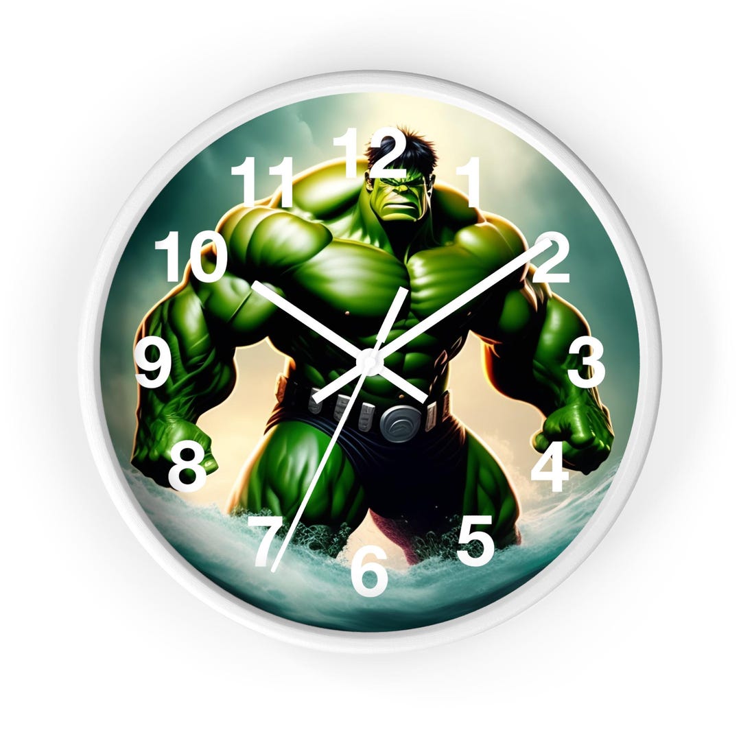 Clockwork Hulk Hulk-themed Wall Clock | Superhero Decor for Fans | Unique Room Decor ...