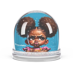 Cute Character Snow Globe, Unique Home Decor, Gift for Kids, Holiday Decoration, Collectible Keepsake