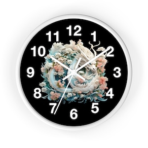 Elegant Dragon Art Wall Clock, Unique Home Decor, Asian Inspired Clock, Perfect Gift for Art Lovers, Asian Culture Decor, Timeless Artwork