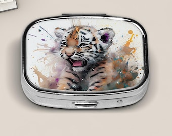 Square Pill Case: Travel-Friendly Metal Pill Container