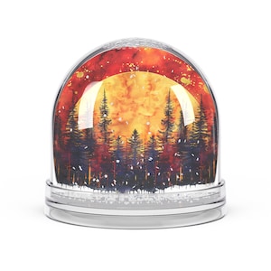 Bola de nieve de país de las maravillas invernal, decoración del hogar, regalo navideño, recuerdo de Navidad, decoración de escena invernal