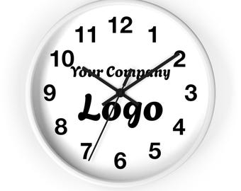 Personalized Company Logo Wall Clock: Custom Corporate Gift