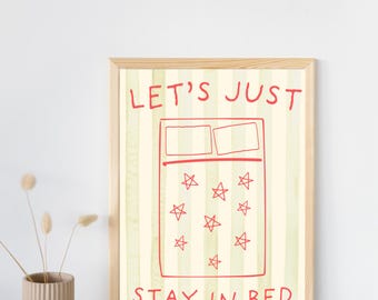 Quedémonos en la cama (Impresión)