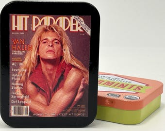 80's Rock Magazine Clipping Mint Tin